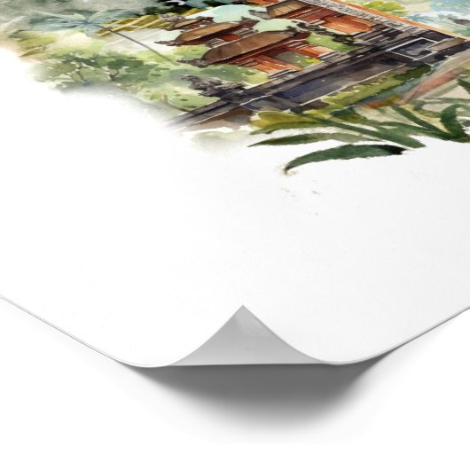 Places We’ll Wander | Monogram Travel Bucket List Poster (Hoek)