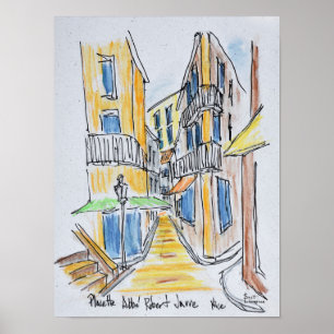 Placette Abbe Robert Jarred Old Nice, Frankrijk Poster