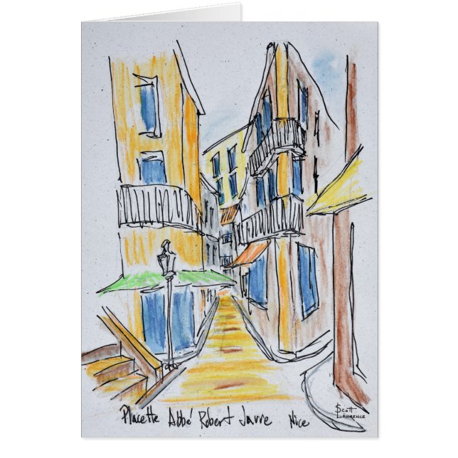 Placette Abbe Robert Jarred | Oude Nice, Frankrijk (Voorkant)