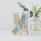 Placette Abbe Robert Jarred | Oude Nice, Frankrijk Briefkaart (Staand voorkant)