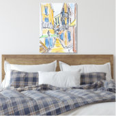 Placette Abbe Robert Jarred | Oude Nice, Frankrijk Canvas Afdruk (Insitu (Slaapkamer))