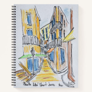 Placette Abbe Robert Jarred   Oude Nice, Frankrijk Notitieboek
