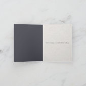 Placid bergmeerlandschap  foto blauw bedankkaart (Binnen)