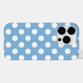 Placid Blue Big Polka Dots iPhone-Hoesje Case-Mate iPhone Case (Achterkant (horizontaal))