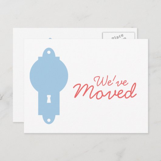 Placid Blue Deur Knob We hebben Briefkaarten verpl (Voorkant / Achterkant)