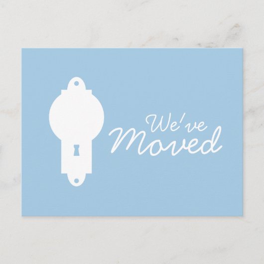 Placid Blue Deur Knob We hebben Briefkaarten verpl (Voorkant)