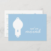 Placid Blue Deuren Knob Housewarming Party Invite Kaart (Voorkant / Achterkant)