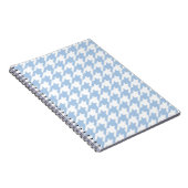 Placid Blue Houndstooth Notitieboek (Rechterzijde)
