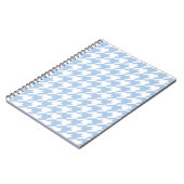 Placid Blue Houndstooth Notitieboek (Linkerzijde)