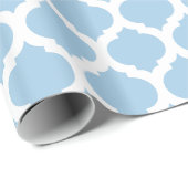 Placid Blue & White Moroccan Pattern Cadeaupapier (Rol Hoek)