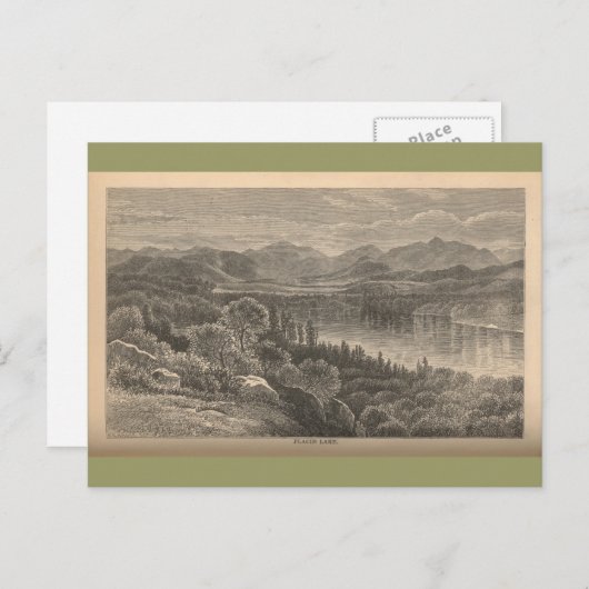 Placid Lake Briefkaart (Voorkant / Achterkant)