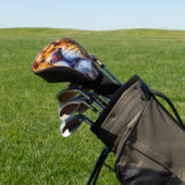 Placid Lion Face Golfheadcover (Insitu)