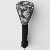 Placid Lion Face Silver Golfheadcover (Voorkant)