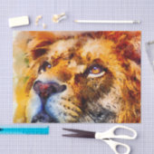 Placid Lion Face Tissuepapier (Craft)
