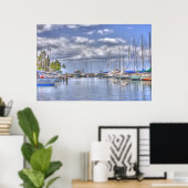 Placid Maui Harbor Poster (Thuiskantoor)