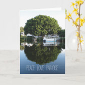 Placida Harbour Club heeft Wenskaart Peace gevouwe Kaart (Gele Bloem)