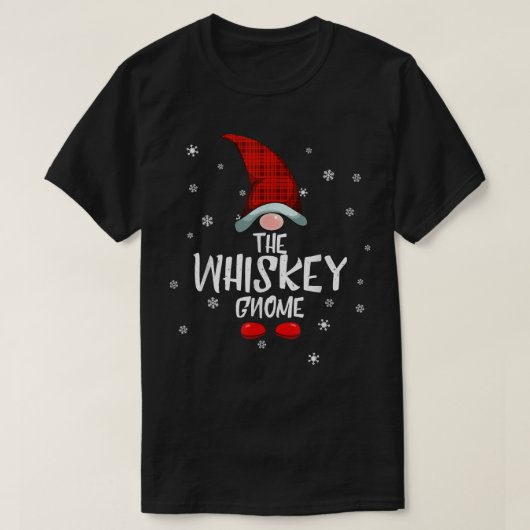 Placidity Whiskey Gnome Family Christmas Pajama Wh T-shirt (Design voorkant)