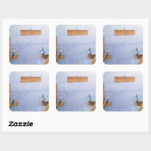 Placing the Last Link Vierkante Sticker (Vel)