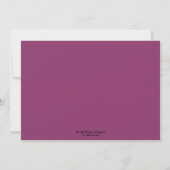 Pladly Perfect ~ Paarse adoptieaankondigingen Aankondiging (Achterkant)
