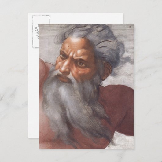 Plafel voor sistine-chapel briefkaart (Voorkant / Achterkant)