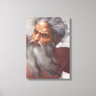 Plafel voor sistine-chapel canvas afdruk