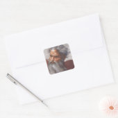 Plafel voor sistine-chapel vierkante sticker (Envelop)
