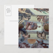 Plafond 2 van sistine Chapel Briefkaart (Voorkant / Achterkant)