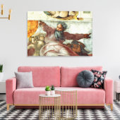 Plafond 2 van sistine Chapel Canvas Afdruk (Insitu (Woonkamer))