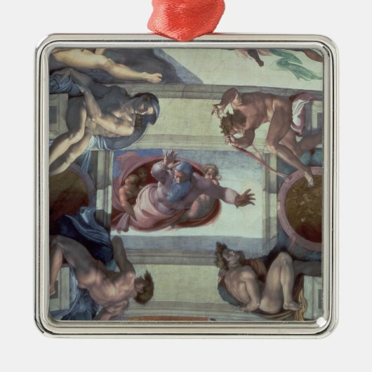 Plafond 2 van sistine Chapel Metalen Ornament (Voorkant)
