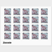 Plafond 2 van sistine Chapel Vierkante Sticker (Vel)