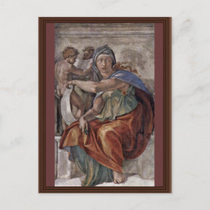Plafond Fresco voor het verhaal van creatie in het Briefkaart