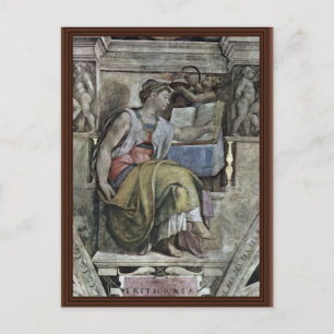 Plafond Fresco voor het verhaal van creatie in het Briefkaart