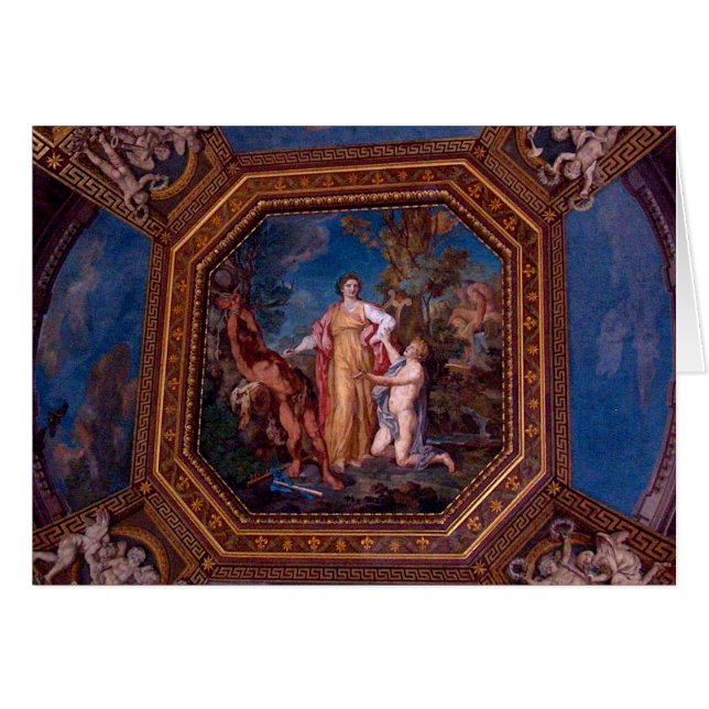 Plafond in het Vaticaan in Rome, Italië (Voorkant Horizontaal)