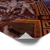 Plafond in het Vaticaan in Rome, Italië Poster (Hoek)