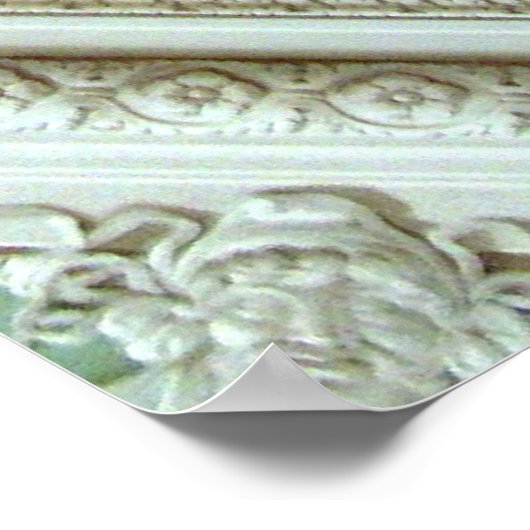 Plafond in het Vaticaanmuseum afdrukken Poster (Hoek)