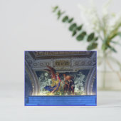 Plafond in het Vaticaanmuseum in Rome Briefkaart (Staand voorkant)