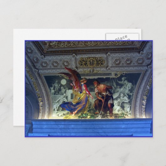 Plafond in het Vaticaanmuseum in Rome Briefkaart (Voorkant / Achterkant)