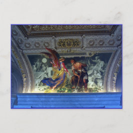 Plafond in het Vaticaanmuseum in Rome Briefkaart
