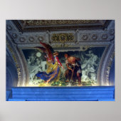 Plafond in het Vaticaanmuseum in Rome Print (Voorkant)