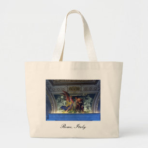 Plafond in het Vaticaans Museum in Rome Grote Tote Bag