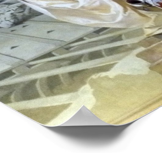 Plafond in Vaticaanafdrukken Poster (Hoek)