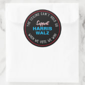 Plafond kan ons niet vasthouden HARRIS WALZ 2024 Ronde Sticker (Tas)