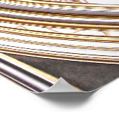 Plafond kathedraal van St. Paul, Mdina Poster (Hoek)