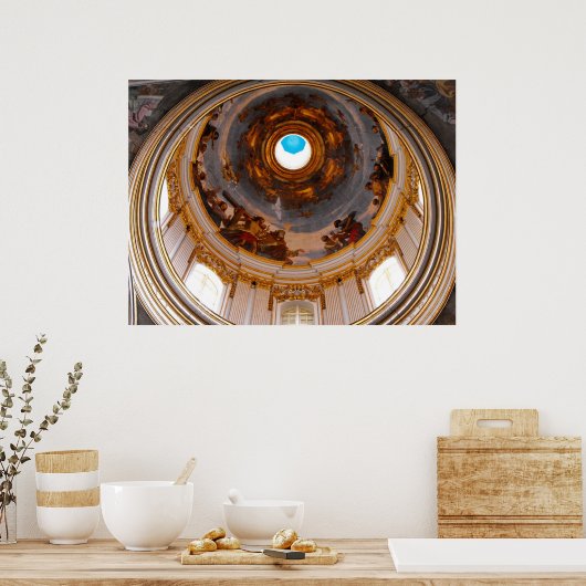 Plafond kathedraal van St. Paul, Mdina Poster (Keuken)