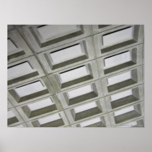 Plafond patroontegel poster
