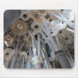 Plafond Sagrada Família en kolommen Muismat