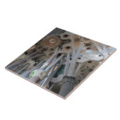 Plafond Sagrada Família en kolommen Tegeltje (Zijkant)