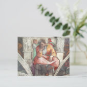Plafond Sistine Chapel: de profeet Jeremiah Briefkaart (Staand voorkant)