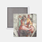 Plafond Sistine Chapel: de profeet Jeremiah Magneet (Voorkant / Achterkant)