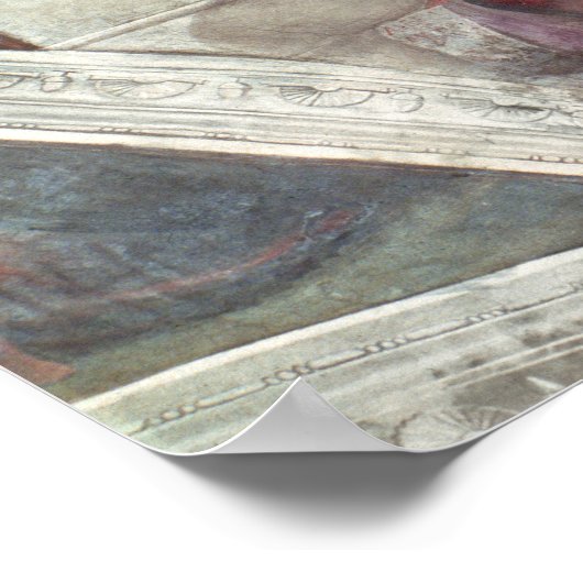 Plafond Sistine Chapel: de profeet Jeremiah Poster (Hoek)
